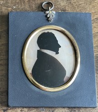 Antique Portrait Silhouette Of
