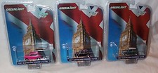 1967 Austin Mini Cooper S 1275K Pink Black & BRG 1/64 Set of 3 Greenlight