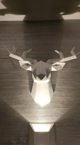 Wall stag deer head - deer, decoration