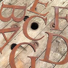 LARGE RUSTY LETTERS NUMBERS HOME SHOP WEDDING WORDS VINTAGE RUSTIC RETRO SIGN 