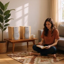 Philips FWB - MC160/01  Bookshelf Speakers 8ohm System  TESTED &WORKING 