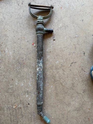 Vintage brass hand bilge pump - brass,