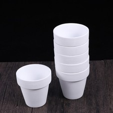10Pcs Small White Terracotta Pot Clay Ceramic Pottery Planter Cactus Flower Pots
