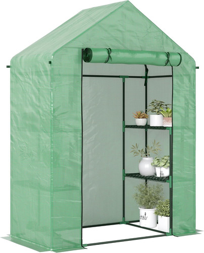 Walk greenhouse with - in,