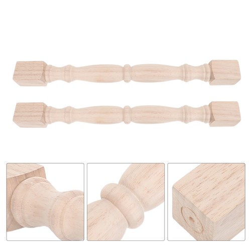 2pcs square wood spindles for - 2pcs,