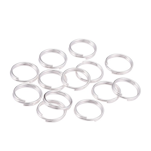 10mm silver keyring split - keyring,