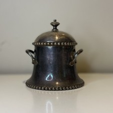 Vintage French Silver Plated Sugar Bowl - Cailar Bayard