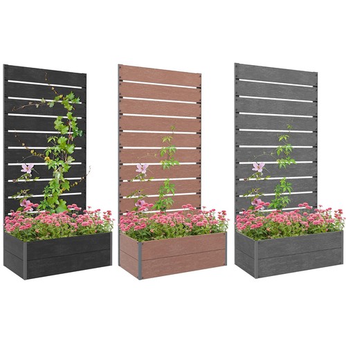 Trellis planter bed garden - planter,