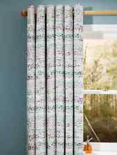 John Lewis Abstract Pair Blackout Thermal Lined Eyelet Curtains W228xDrop 182cm
