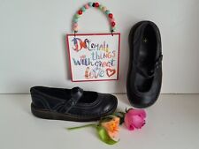 Dr Doc Martens DMs Mary Jane flat black buckle shoes UK 3 EU 36 US 5