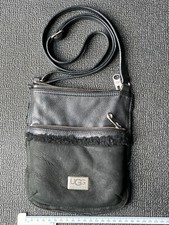 Genuine UGG Australia 100% Leather Dyed Shearling Sheepskin Crossbody Tote Bag