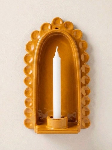 Wall candle holder arch taper - holder,