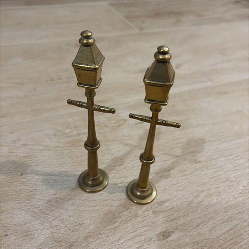 Pair vintage cast brass - 2x,