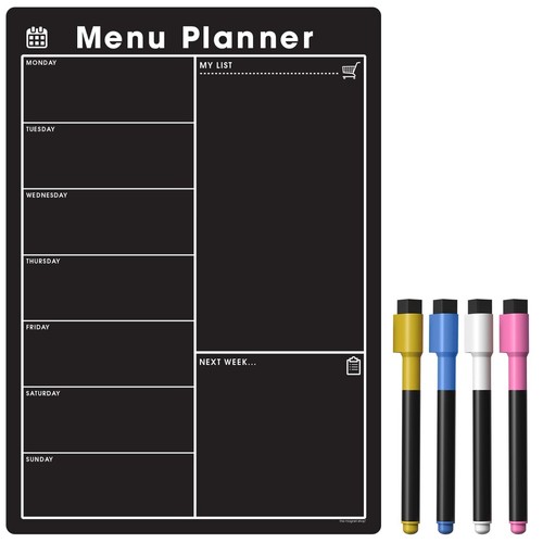 Weekly meal planner for - meal, fridge