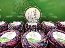 5 Anchor pearl Cotton Embroidery Thread ball 85m Size 8 Multi Rainbow Shade 1375
