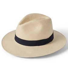 Downbrim Panama Hat - Genuine Toquilla Straw In Natural, Bleach - Failsworth