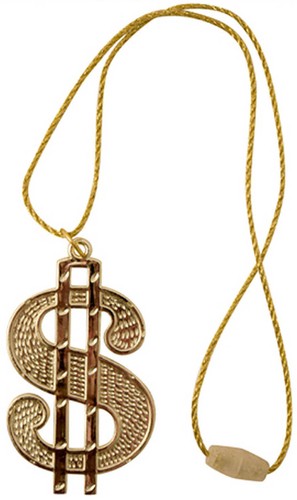 Dollar medallion necklace - medallion,