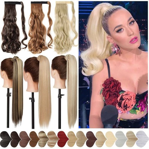 Natural thick ponytail clip - ponytail,
