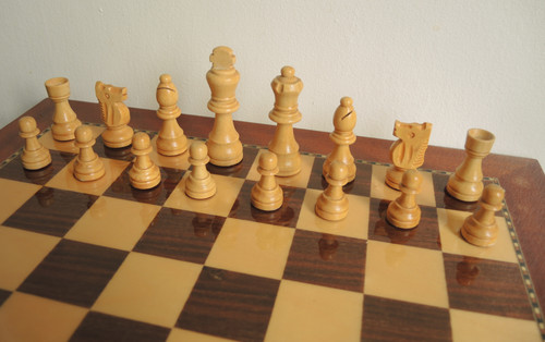 Wooden chess set 8 - set, inch