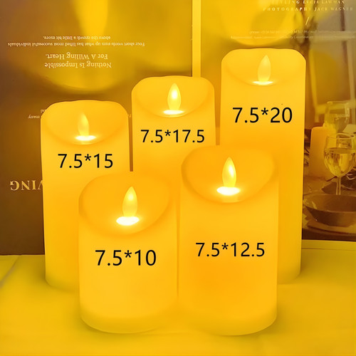 Led flameless pillar - pillar, candles