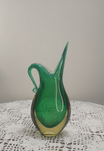 Murano sommerso glass ewer - sommerso,