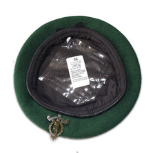 AGC WOOL BERET - Sizes , Adjutant Generals Corps Green & Badges , NEW British 
