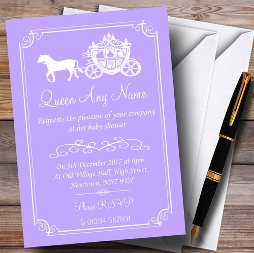Purple lilac horse carriage - lilac,