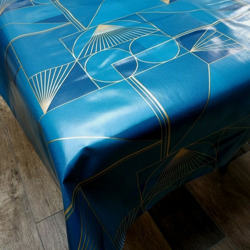 Art nouveau geometric teal - nouveau,
