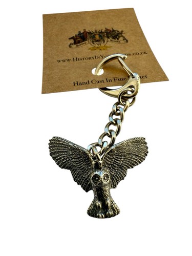 Flying barn owl quality silver - barn,