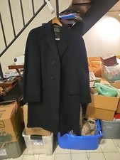 Crombie Overcoat Wool Imperial Scot Black Mens Formal Coat Macys Luxury
