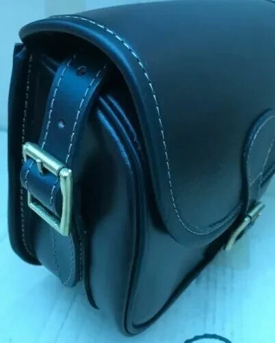 Leather cartridge bag - cartridge, with