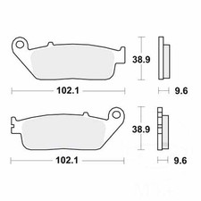 TRW Brake Pads Standard MCB677 Fits Honda VT 250 1994-1997