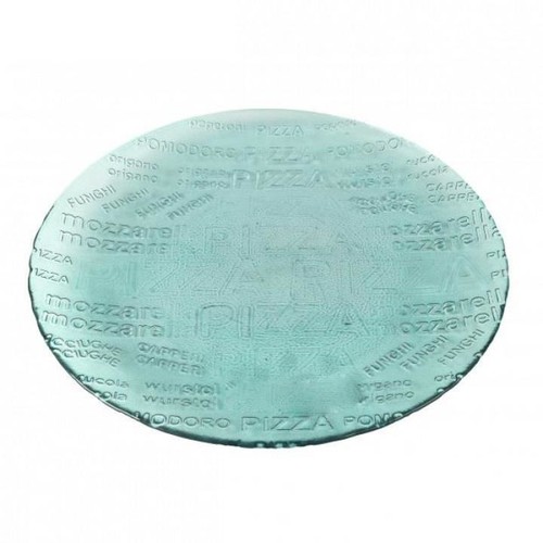 Glass pizza plate dia 34cm - pizza,