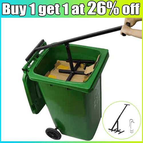 Wheelie bin compactor press - wheelie,