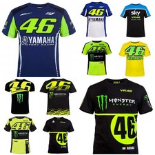 Hot VR46 Valentino Rossi Racing MotoGP Herren Motorrad T-Shirt Sport Top $