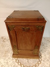 Antique Coal Box Fire Side Cabinet Log Bin Purdonium