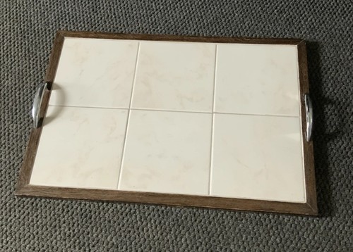 Vintage wooden serving - vintage, tray