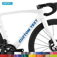 3x Large Bike name stickers custom Personalised text Bike Frame BMX