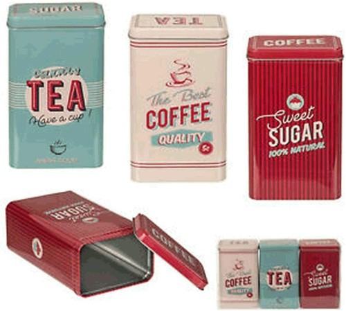 3pc retro rectangular tea - 3pc,