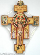 St Benedict Wood Cross 6" or