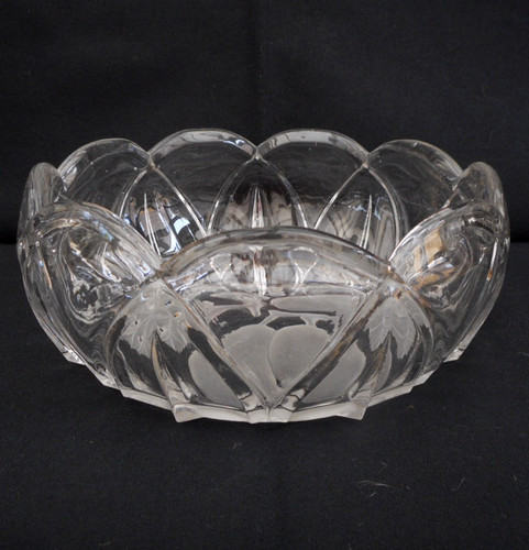 Etched glass fruit - , /trifle