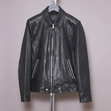 ALL SAINTS Leather Jacket Mens