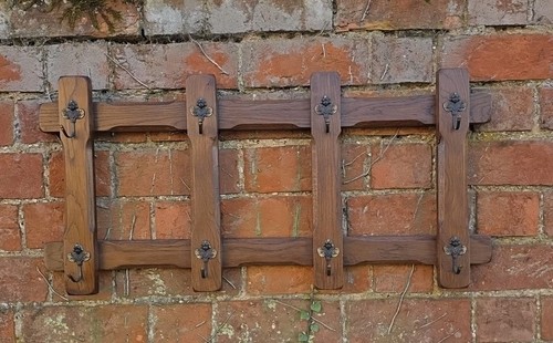 Antique vintage oak coat - vintage, rack