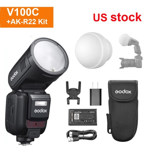 Godox v100c ttl - 2.4g, round