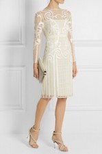 Temperley London Catroux Embroidered layered Tulle ivory cream dress 12 Bridal