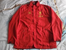 Liverpool FC Warrior Mens Training Jacket Size XL Red Windbreaket Track Zip Up *