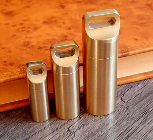 Mini brass pill case - mini,