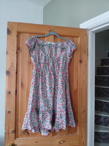 Summer dress flowers bershka
