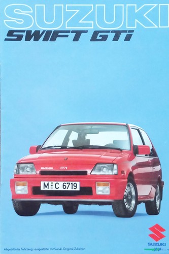 Suzuki swift gti 1987 brochure - swift,