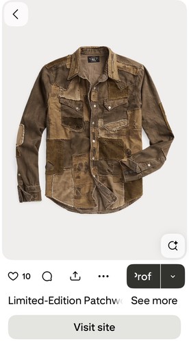 Rrl ralph lauren patched - ralph,